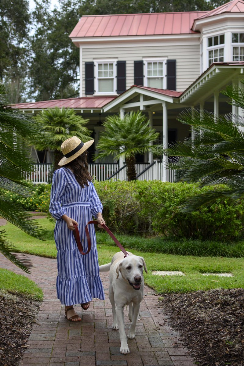 Evening strolls through charming Wilson Village are better with your best friend by your side.