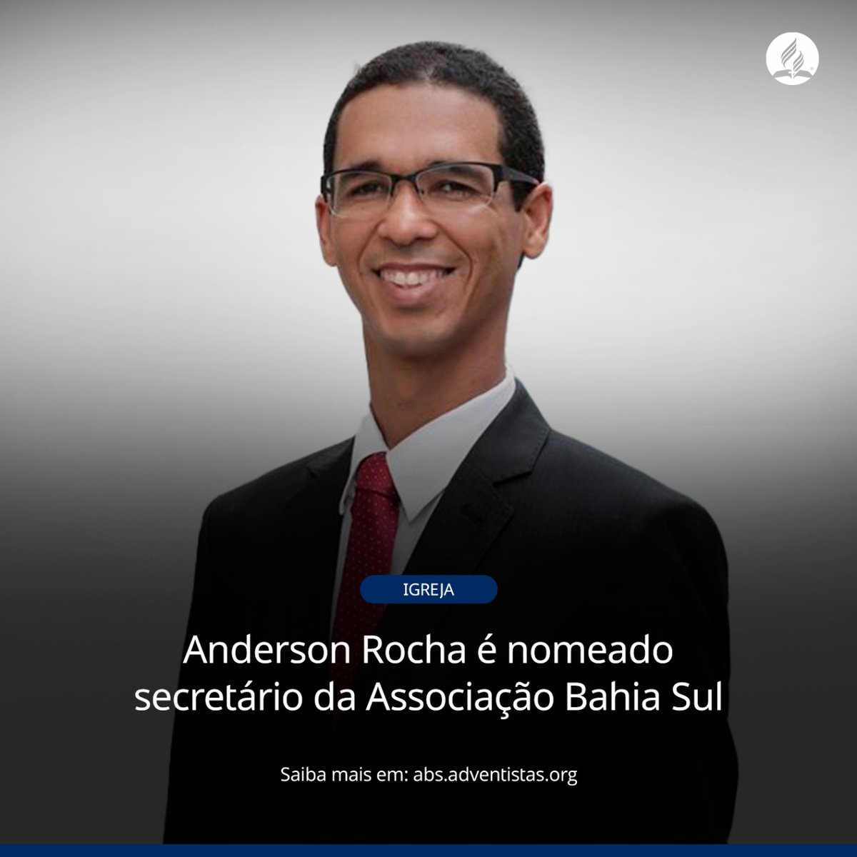 Na tarde desta terça-feira, 19 de julho, a Comissão Diretiva Extraordinária da Associação Bahia Sul (ULB) nomeou Anderson Rocha Santana como secretário executivo e ministerial da #IgrejaAdventistadoSétimoDia para a região.
Oremos por esse ministério. 🙏

#TodosPelaPalavra