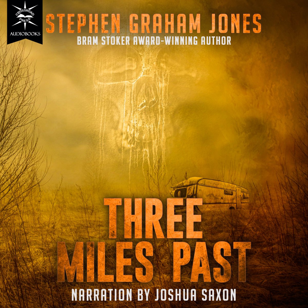 Now available - STEPHEN GRAHAM JONES' <a href="/SGJ72/">Stephen Graham Jones</a> 's THREE MILES PAST - narrated by @SaxonAudio  audible.com/pd/B0B722H5QB