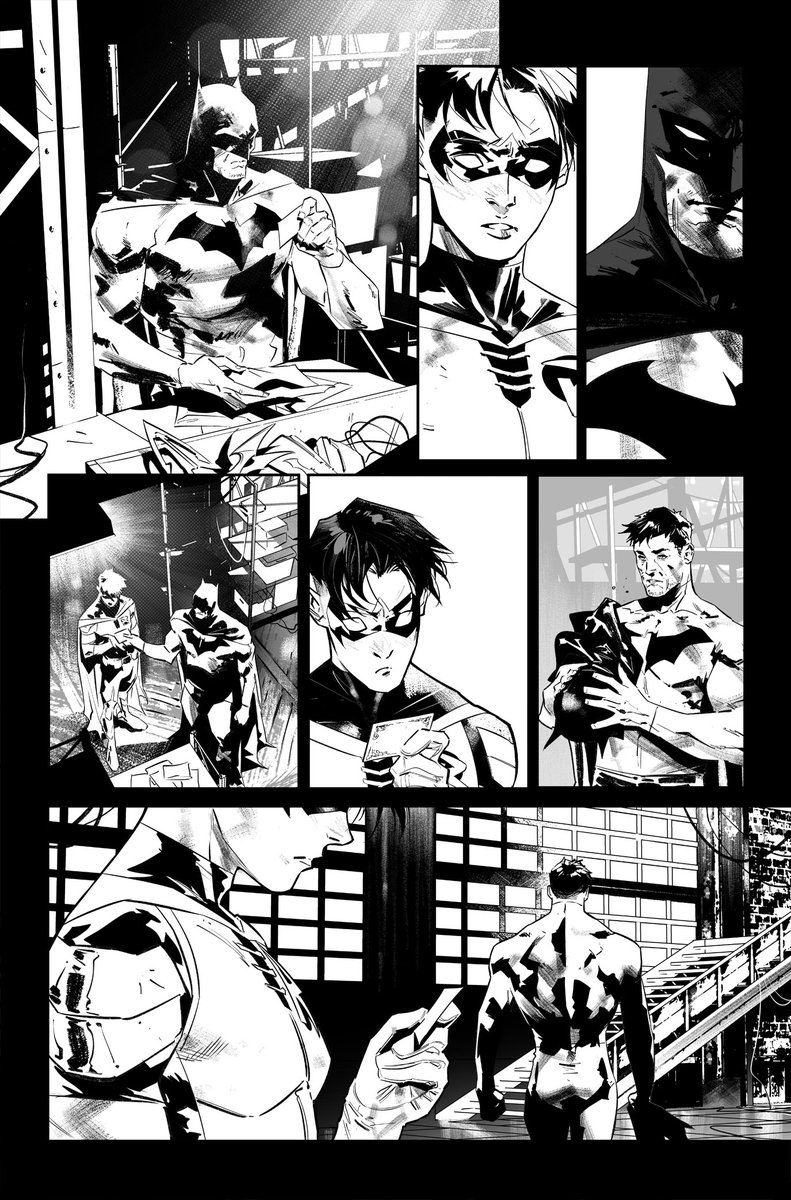 Having a good creative team, with the best approach, affection and empathy is key for projects to move forward. I've been infinitely lucky to work with the colourist  @tomeu_morey .. And he is absolute protagonist of the new artistic tone that the series has.  :) #batman #team 