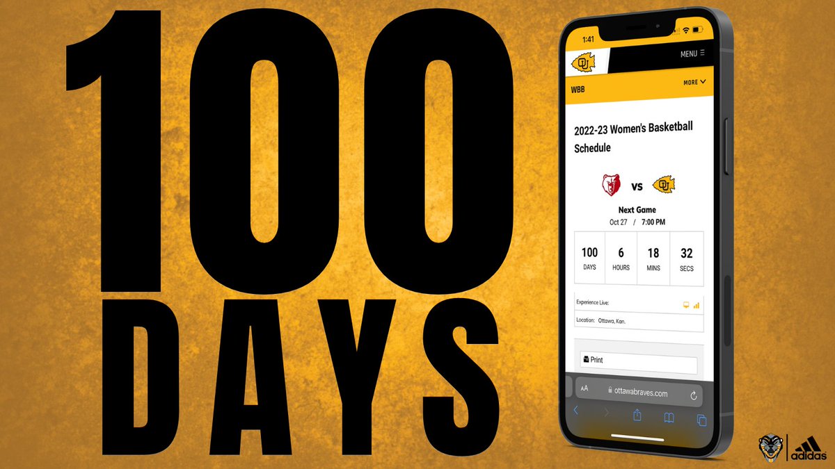 OUBravesWBB's tweet photo. 100 days until we 𝗙𝗹𝗼𝗼𝗱 𝘁𝗵𝗲 𝗙𝗶𝗲𝗹𝗱 𝗛𝗼𝘂𝘀𝗲❗️

⏳🏀🗓️

#BraveNation I #Win https://t.co/ku8FanD1u5