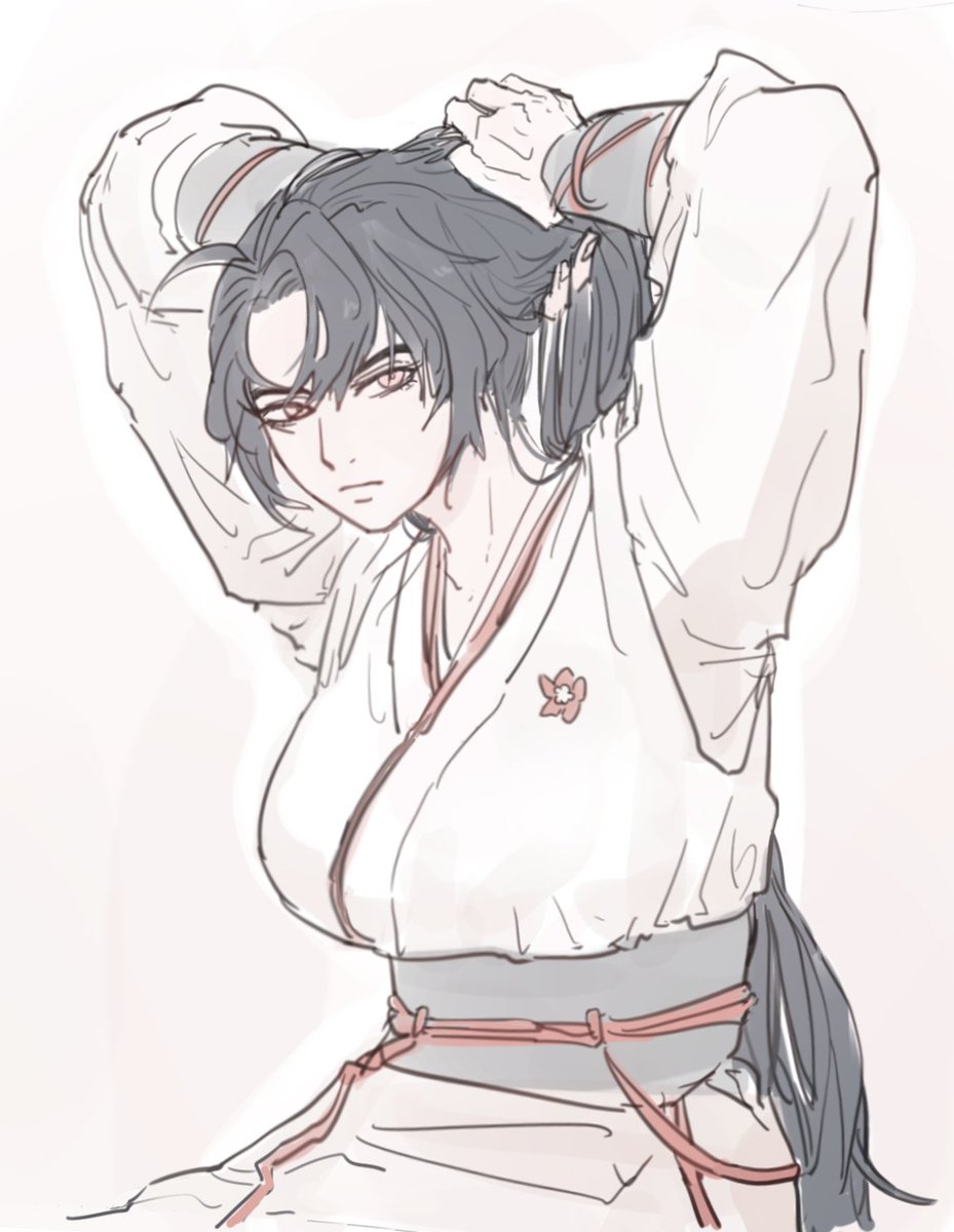 Fyu_Me's tweet photo. 머리 묶는 여검존 (주섬주섬...) https://t.co/bV15ZWyn5p