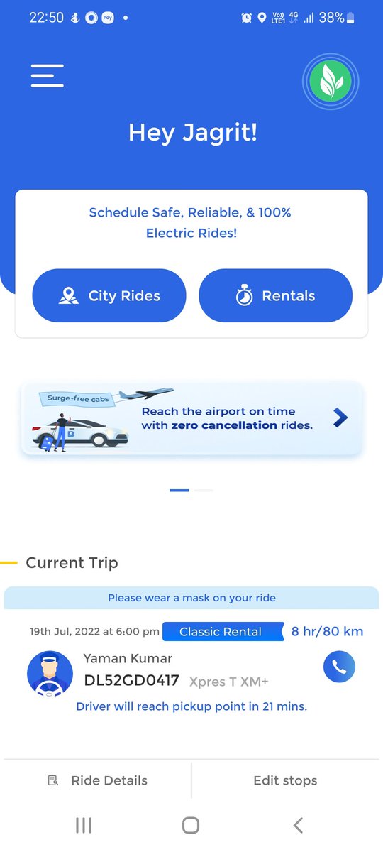 JoshiJagrit's tweet photo. @BluSmartGoyal  We had booked a rental cab for 8 hours today at 6 PM from Gurgaon.  Driver left us at the venue I'm Delhi and vanished with our belongings.  we have paid 1800/- for the rental which should be reimbursed immediately and our belongings should be return.9711772752 https://t.co/OZ6GXI0aP2