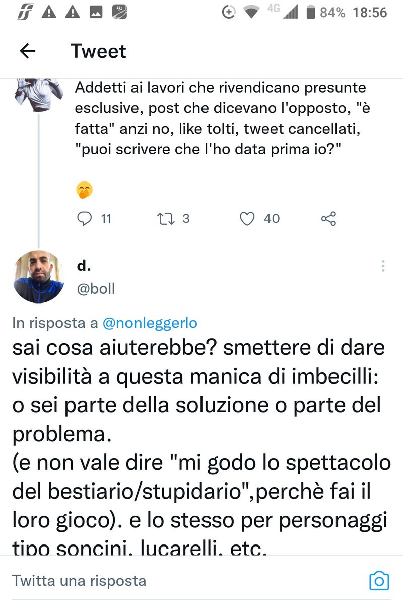 lasoncini's tweet photo. io non ho la più pallida idea di a chi si riferisca il tuit cui inizialepunto risponde, però visto che si raccomanda di non dare visibilità né a chissacchì né a me sono andata a guardarmi la bio; niente, ci sono più capolavori tra le bio dell'internet che in tutta la letteratura. https://t.co/MwHDGT7NsH