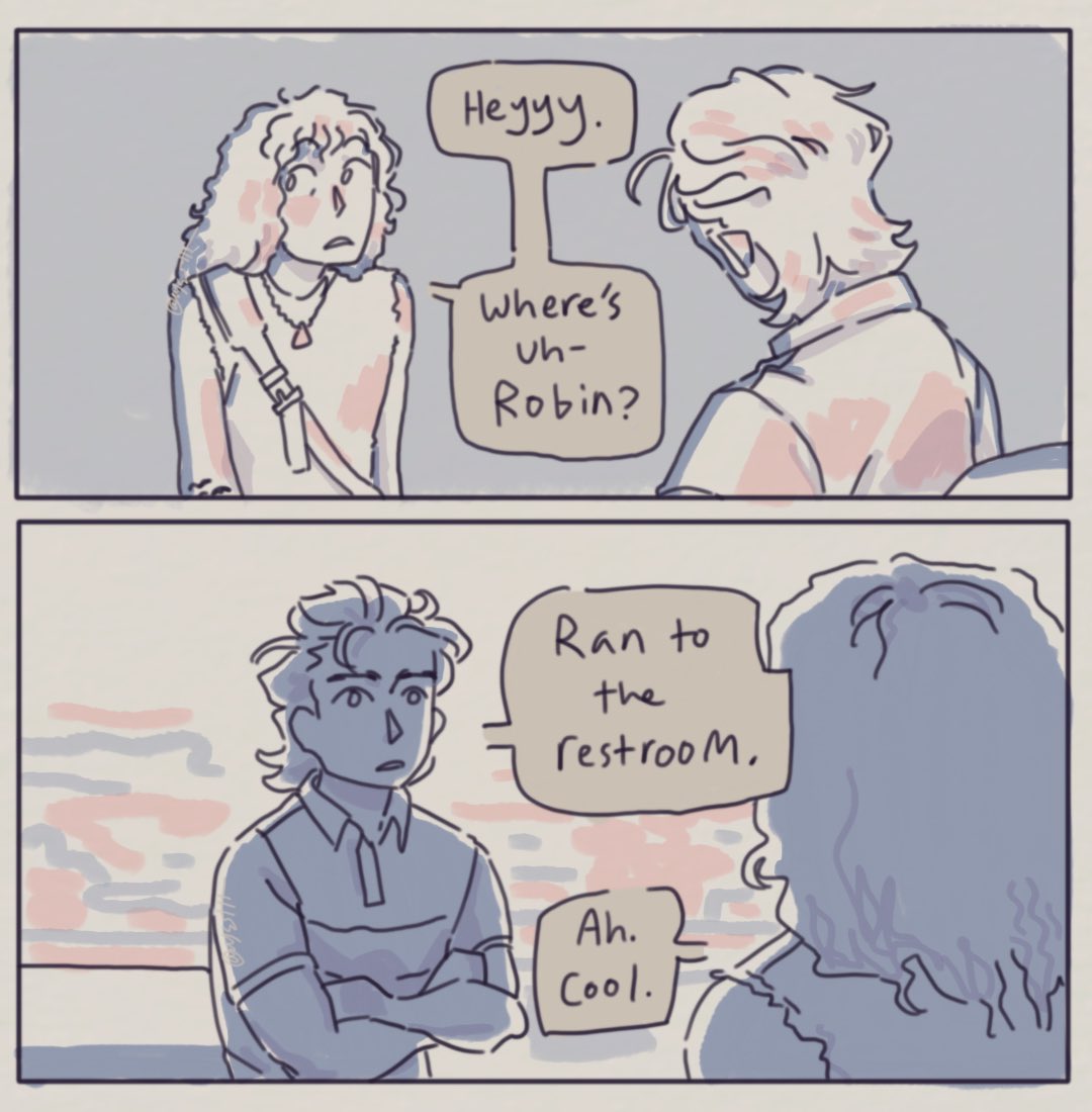 Part 3 of Eddie Munson works at the Renn fair, the tiny comic series 

#steddie #eddiemunson