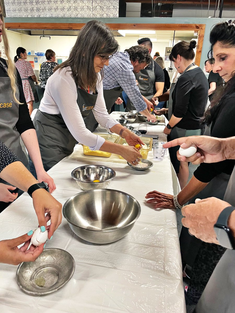 fastcase's tweet image. Mangiamo! Welcome to Italy 🇮🇹

Wine, bread, and pasta was the perfect way to conclude our culinary tour around the world. We learned how to make a decadent Gnocchi with red tomato sauce from scratch with an incredible group of Law Librarians. 

#AALL22 #Fastcase #DocketAlarm