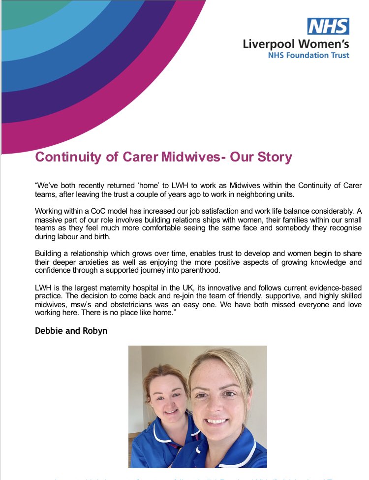 Welcome back to @LiverpoolWomens Debbie and Robyn! Want to be part of a trailblazing Maternity Team? Click link below and come join us! @Yanarichens @MarieForshaw @LWHCofC @rachrosie @MWFetalHeart @SarahQandSMW @sueroberts10 @mcareetrixie @sheena_byrom apps.trac.jobs/job-advert/438…