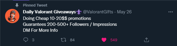 InternetSavage_'s tweet photo. @ValorantGifts @xozavx Done✅, I hope i get lucky🍀 https://t.co/U8ieR6BllG
