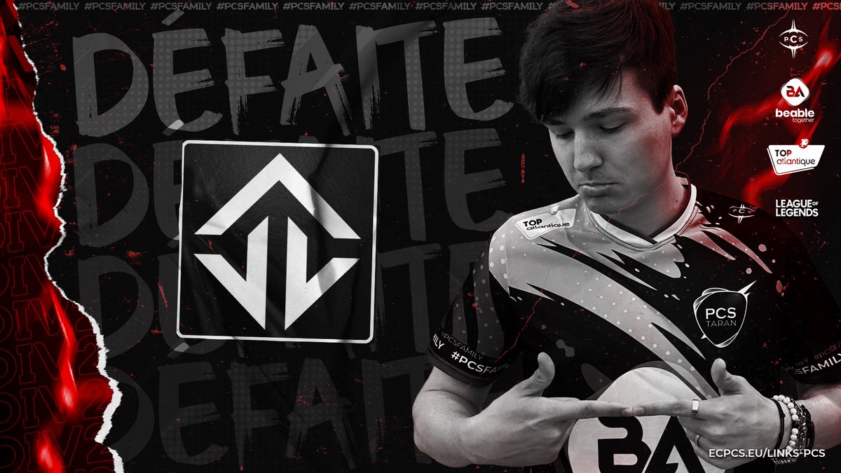 PCSDIV2's tweet photo. Défaite ❌
Fin de la magnifique série de nos éclairs…⚡️
GG @JoblifeEsport 🤝
Nous reviendrons plus fort demain contre @Atletec ! 🐺
#PCSFAMILY #BecomeaGiant https://t.co/wmGWlgrJ51