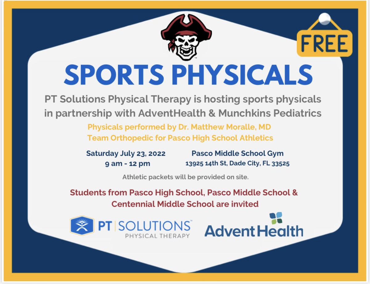 Free sports physicals!