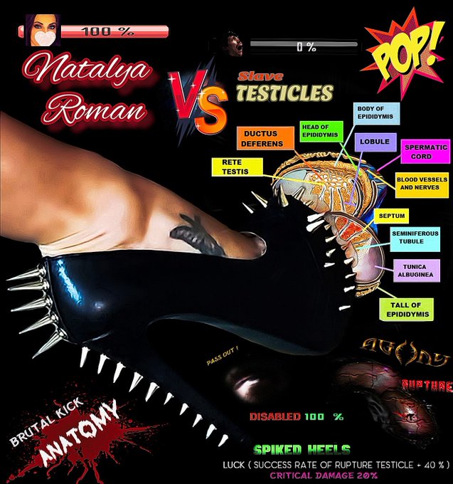 Extremely accurate breakdown of my constant battle of my feet/shoes vs balls. I haven't had a chance<a href="/tag/bdsm"class="tags"><span>#bdsm</span></a><a href="/tag/femdom"class="tags"><span>#femdom</span></a><a href="/tag/cbt"class="tags"><span>#cbt</span></a><a href="/tag/ballcrushing"class="tags"><span>#ballcrushing</span></a><a href="/tag/ballbusting"class="tags"><span>#ballbusting</span></a>