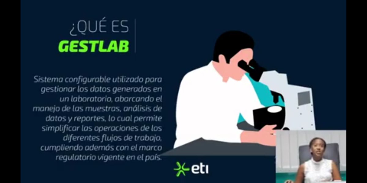 etibiocubafarm1's tweet photo. 📹🔴WEBINAR 

#Gestlab es un sistema informático de gestión de información en laboratorios. 

Simplifica operaciones, abarca el manejo de muestras y el análisis de datos durante el proceso. 

👋Accede aquí a nuestra webinar https://t.co/WjsrDoh2iT https://t.co/YYiulF5Kwx