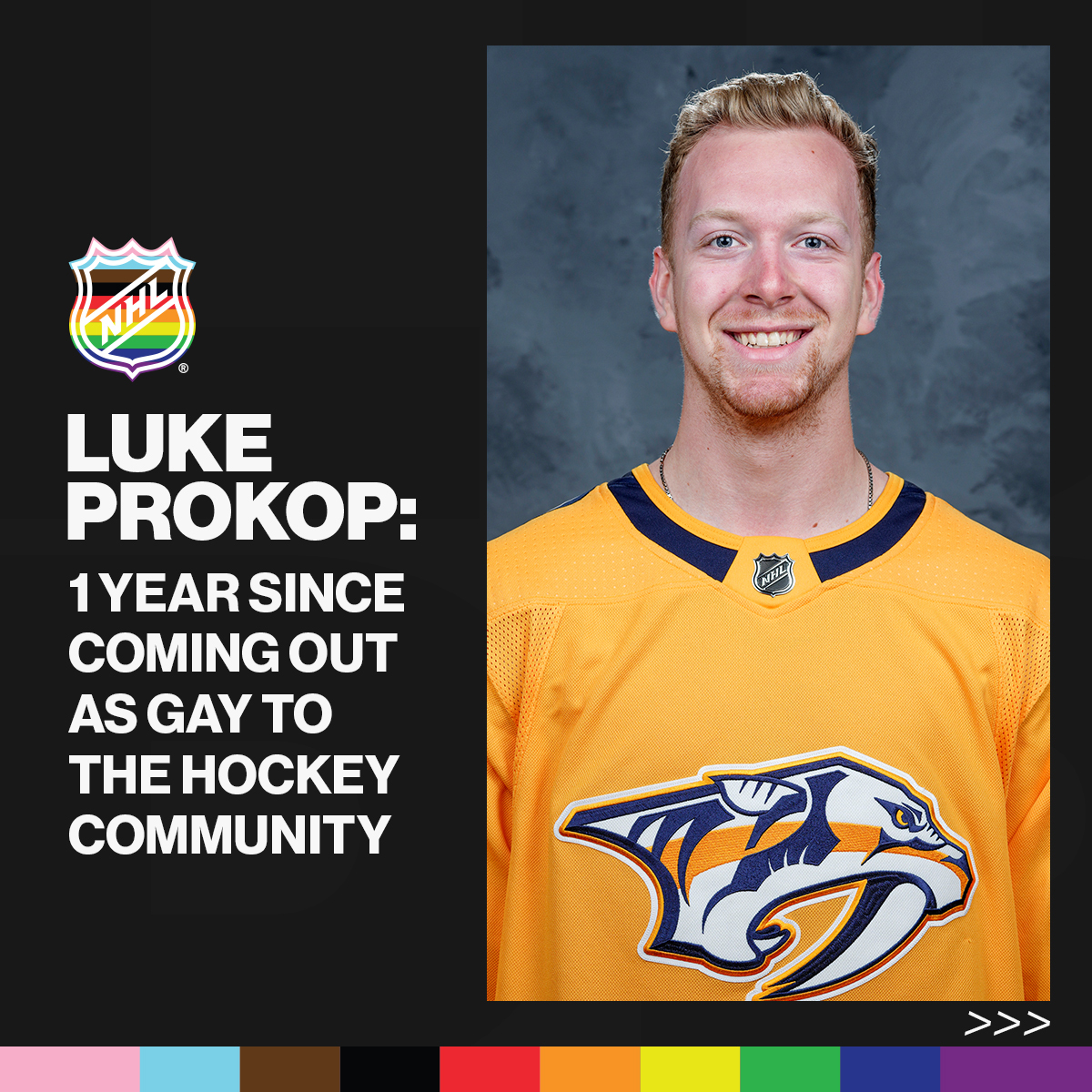 The NHL is proud of the impact Luke and the LGBTQ+ community continue to create in hockey, and will always welcome all who identify as a part of this community, publicly and privately. #NHLPride #HockeyIsForEveryone