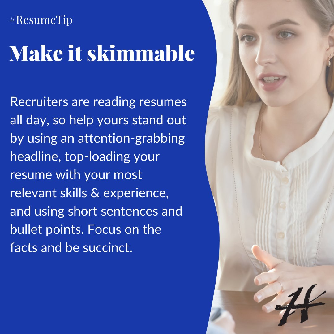 It's #TipTuesday, and today we're sharing a #resume tip from our expert Recruiters! 

Connect with a Hollister Recruiter for live resume and job search support here: bit.ly/3NQxii5

#Hiring #Careers #Tips #ResumeTip #BostonStaffingAgency
