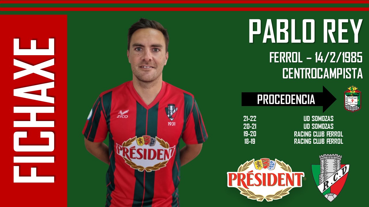 Racing Club Villalbés on X: 🆕️ 𝗥𝗔𝗖𝗜𝗡𝗚 𝗖𝗟𝗨𝗕 𝗩𝗜𝗟𝗟𝗔𝗟𝗕𝗘𝗦  𝟮𝟮/𝟮𝟯 ✅️ FICHAXE 👤 Pablo Rey 📍 Ferrol ⚽️ Centrocampista ➡️  @ud_somozas Benvido a Vilalba, Pablo 👑❣️🏠  / X