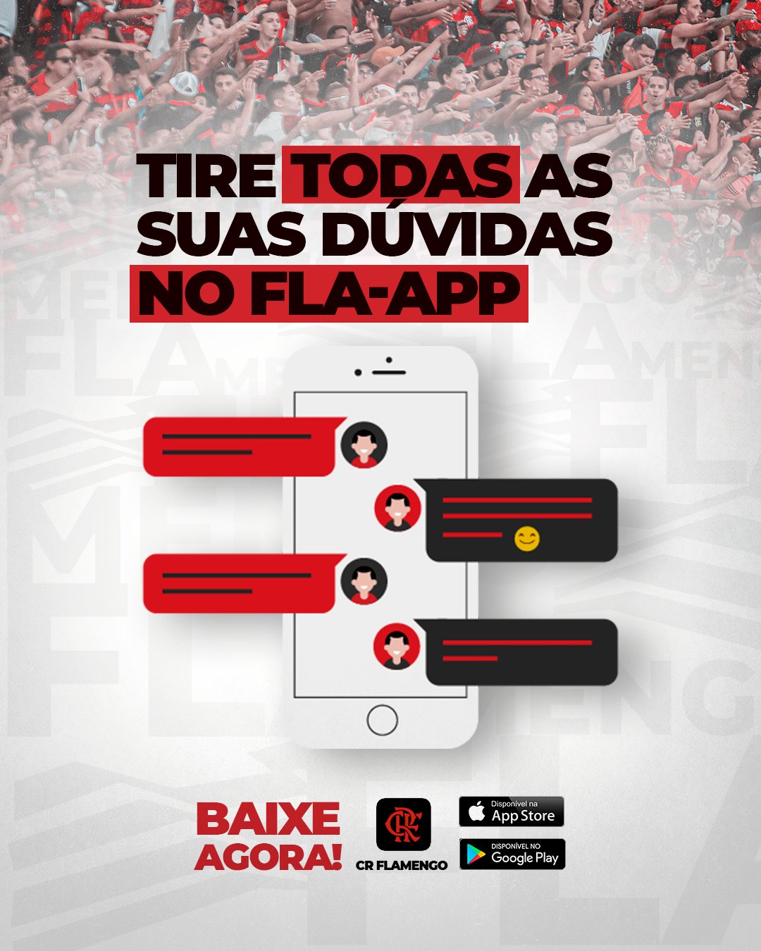 Baixe o APP da FlaTV+ para assistir os jogos do Flamengo no