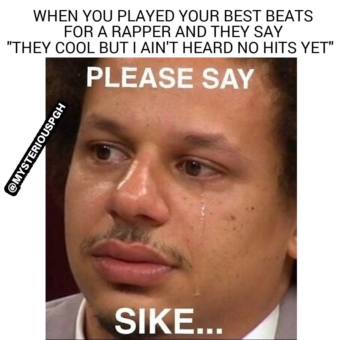 Mysteriouspgh's tweet photo. You jokin' right? π
... Right? π’ #MysteriousPGH #MysteriousPGHMemes #ProducerMemes #ProducerMeme #BeatmakerMemes #Producer #Beatmaker #Producersbelike #Beats #Producers #ProducerHumor #ProducerProblems #MusicProducer #MusicMemes #RapperMemes #Rappersbelike #Songwriters https://t.co/iipxL0SMos