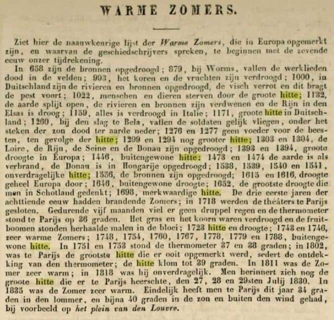 Veel berichten over de stijging van de temperatuur van de afgelopen eeuw: onderstaand een bloemlezing van de afgelopen 1.400 jaar.