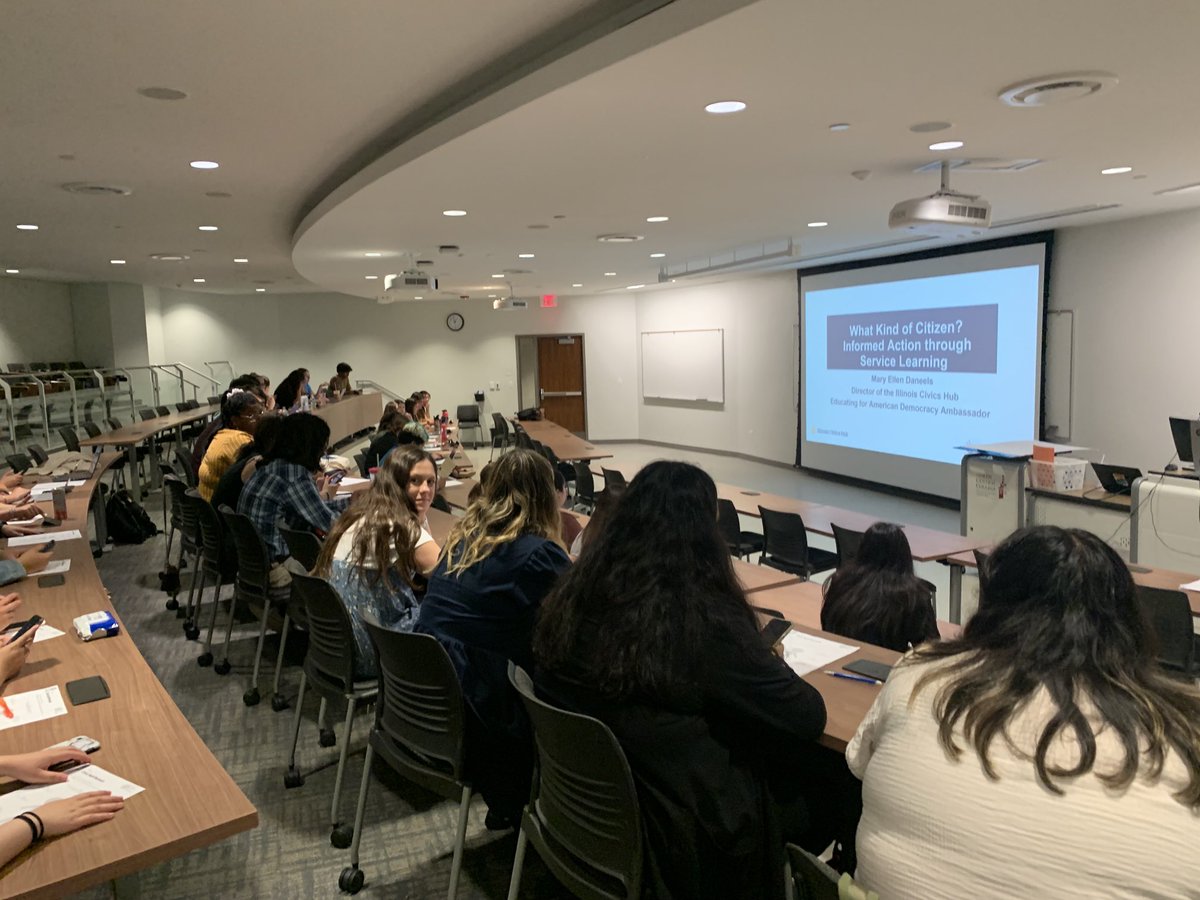 IL_CivicsHub's tweet photo. Excited to be with @Teach_Golden preservice folks today to explore how @EADRoadmap can facilitate student agency with #informedaction across disciplines @FacingCHI #CivicsInTheMiddle @DuPageROE https://t.co/hwGxj4ux4z