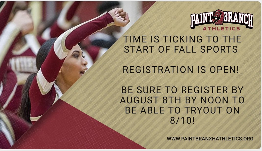 pbhs_sports's tweet photo. Let's go Panthers!  Register and get your physical!!! We start tryouts in 23 days!!! https://t.co/JIzncLxVVb