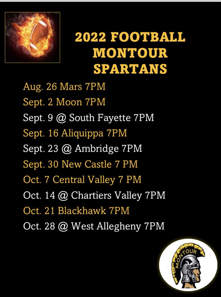 Montour School District Athletics on Twitter "RT MontourFootball Are