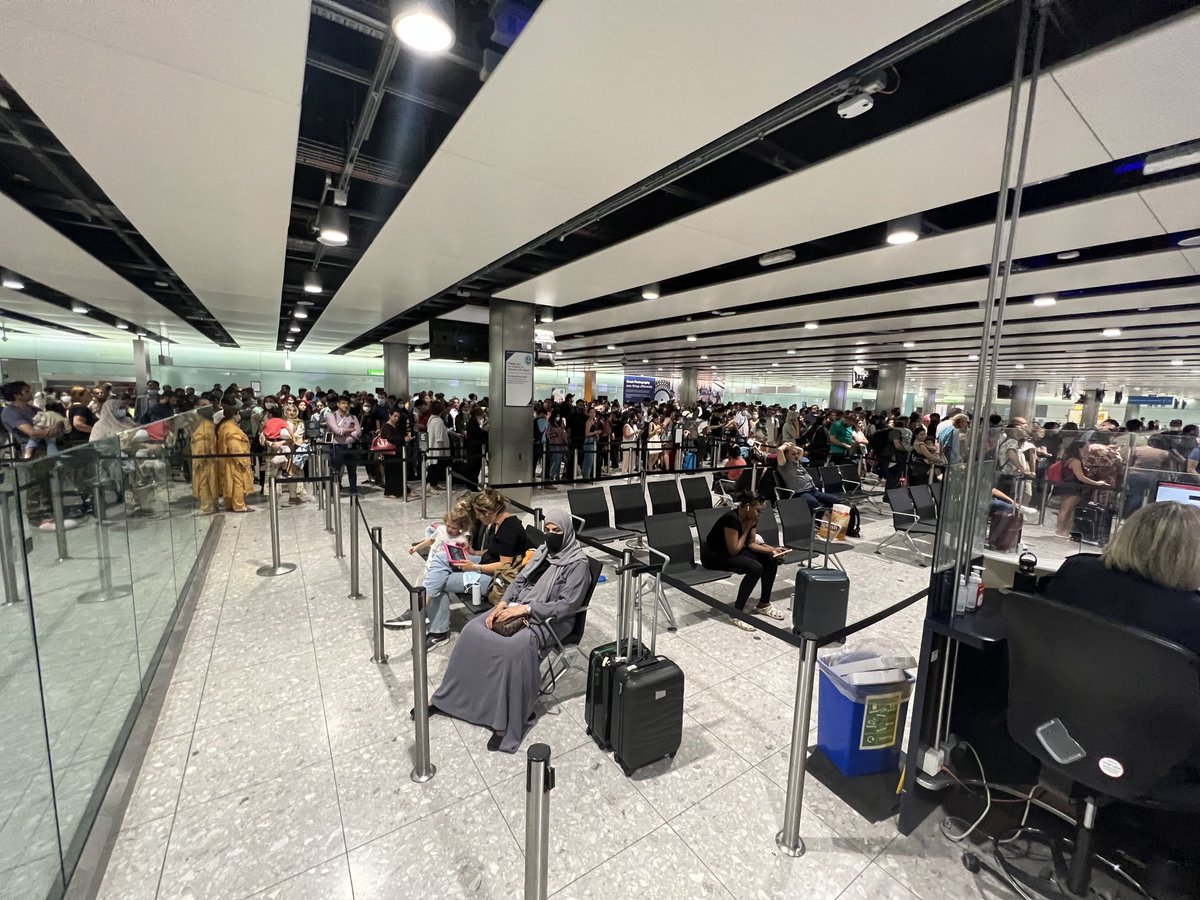 Dear Visitors to the UK, I apologise for the way you are treated on arrival. Terminal 3 Heathrow just now was a disgrace and inhumane. I’m afraid we have the worst Home Secretary in British history.