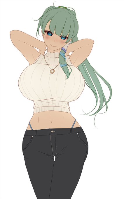 ノースリーブニット早苗さん 