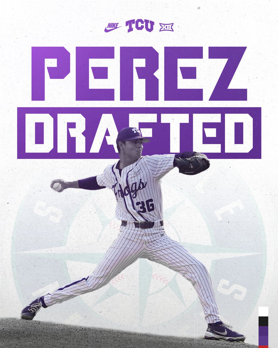 TCU Baseball (@tcu_baseball) on Twitter photo Congrats to <a href="/marceloperezz_/">Marcelo Perez♛</a>! He is the <a href="/Mariners/">Seattle Mariners</a> first pick of Day 3 in the 11th round.
#FrogballUSA | #GoFrogs Congrats to <a href="/marceloperezz_/">Marcelo Perez♛</a>! He is the <a href="/Mariners/">Seattle Mariners</a> first pick of Day 3 in the 11th round.
#FrogballUSA | #GoFrogs