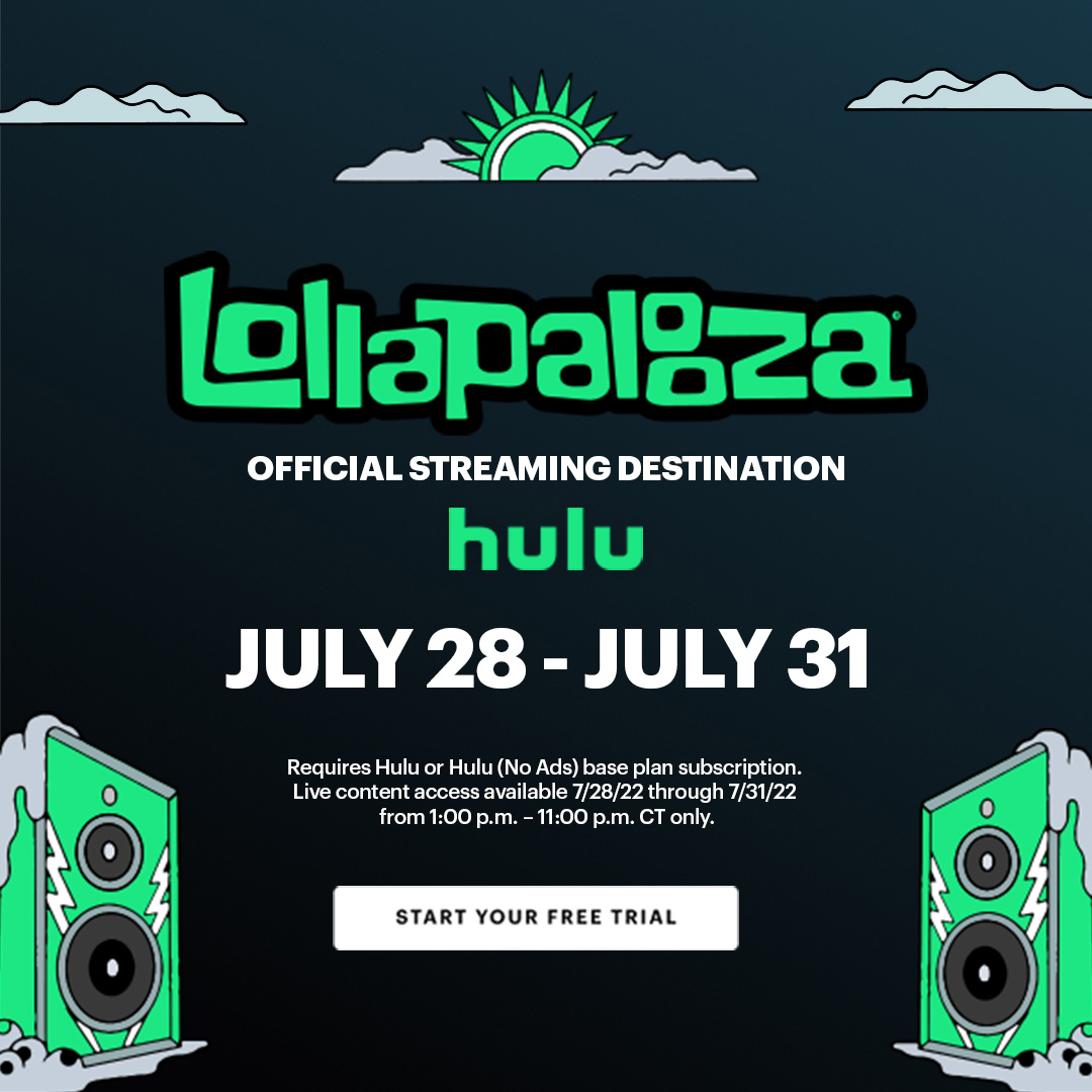 Lollapalooza on Twitter ".hulu is the official streaming destination