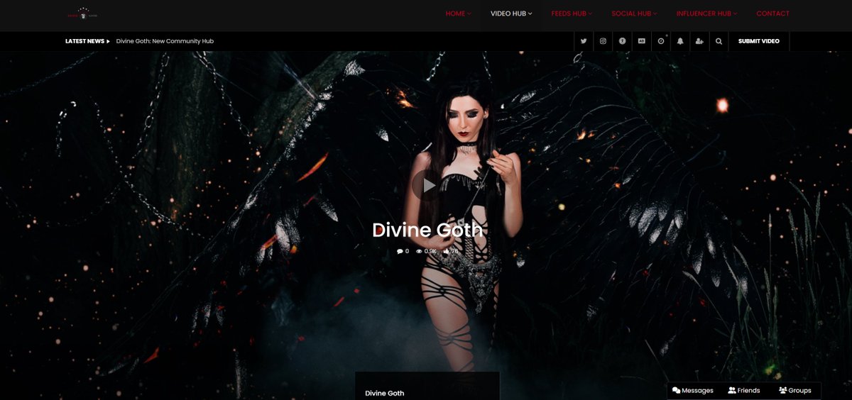 goth_divine's tweet photo. Divine Goth - Video Hub: I try to make sure that some version of a Divine Goth is represented as banner images on the site. Today we feature a Divine Goth Angel!
Visit us at: https://t.co/9YnLY2HZh1 

#divinegoth #goth #altgirl #darkfantasy  #angelwings #darkwings #darkangel⁠ https://t.co/k27OjoVFhb