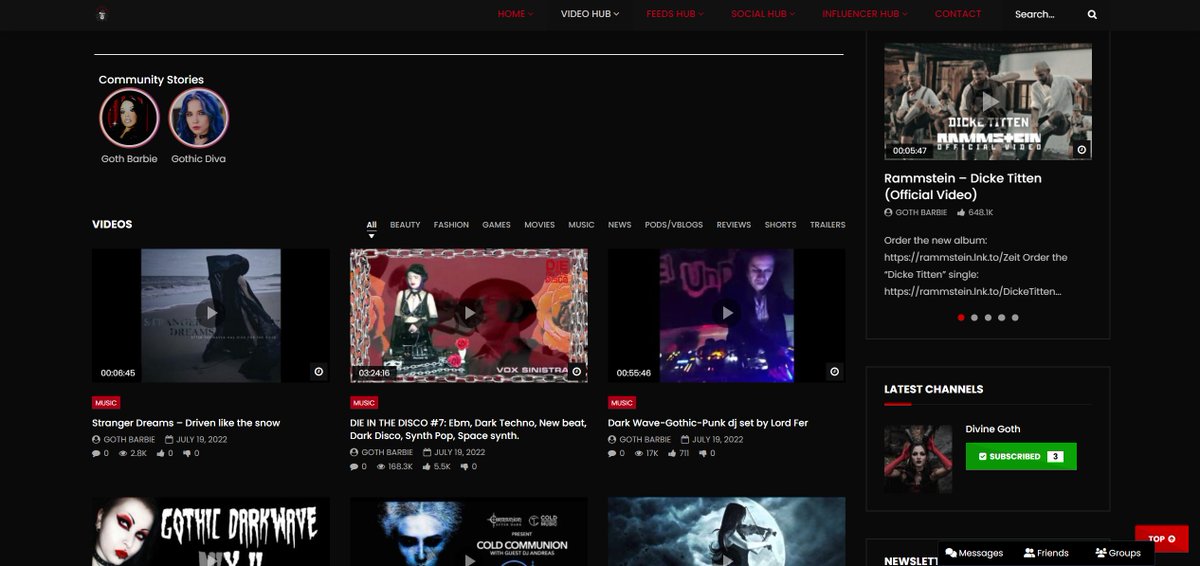 goth_divine's tweet photo. Divine Goth - Video Hub: I try to make sure that some version of a Divine Goth is represented as banner images on the site. Today we feature a Divine Goth Angel!
Visit us at: https://t.co/9YnLY2HZh1 

#divinegoth #goth #altgirl #darkfantasy  #angelwings #darkwings #darkangel⁠ https://t.co/k27OjoVFhb