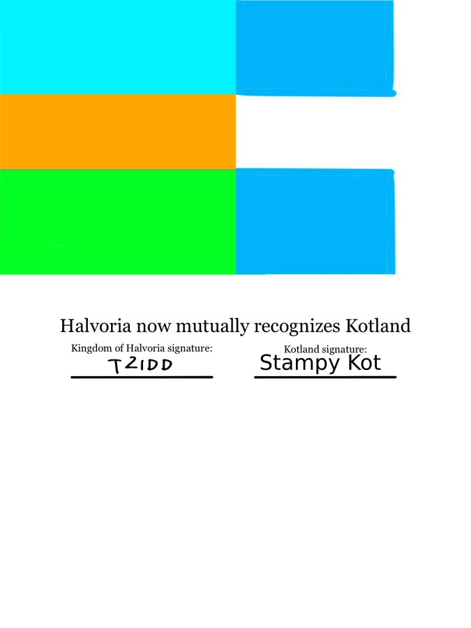 halvoria's tweet photo. Halvoria and Kotland now officially recognizes each other. https://t.co/8PPvUb0uEw