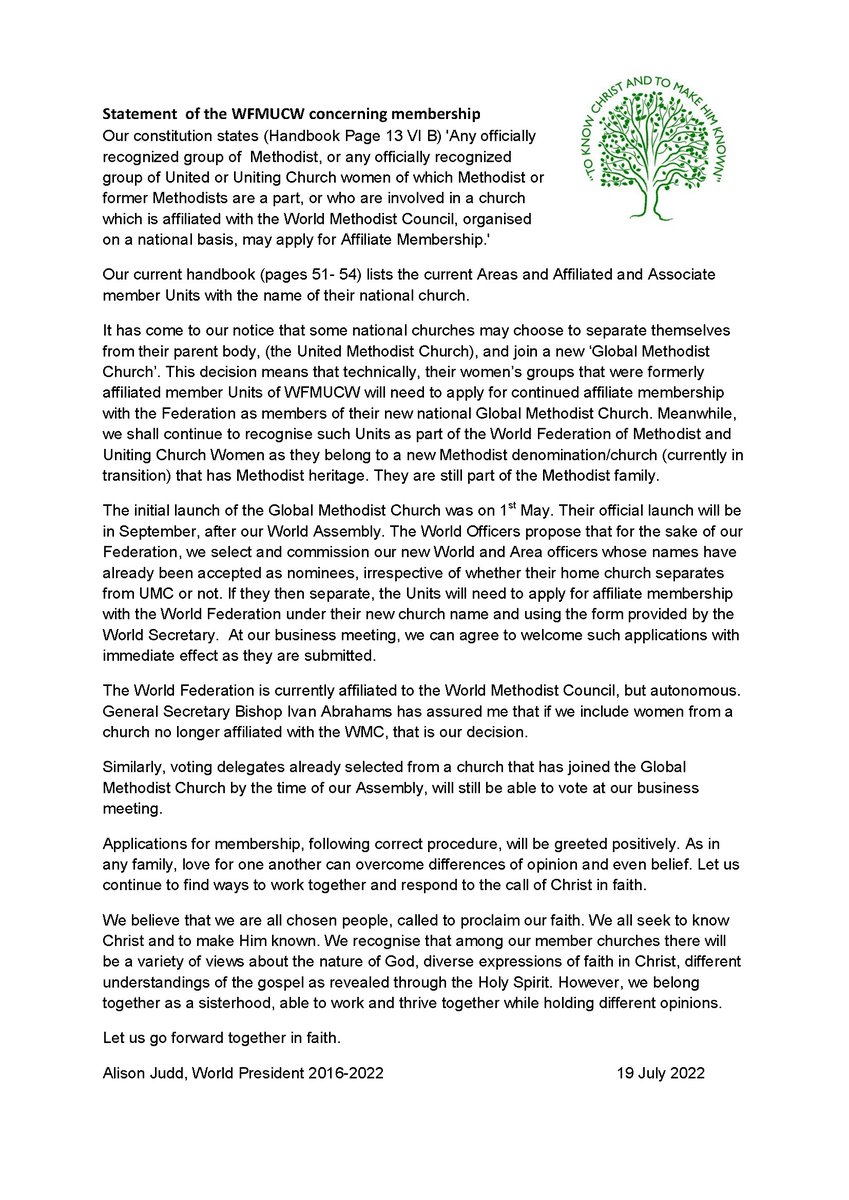 𝗦𝘁𝗮𝘁𝗲𝗺𝗲𝗻𝘁 𝗼𝗳 𝘁𝗵𝗲 𝗪𝗙𝗠𝗨𝗖𝗪 𝗰𝗼𝗻𝗰𝗲𝗿𝗻𝗶𝗻𝗴 𝗺𝗲𝗺𝗯𝗲𝗿𝘀𝗵𝗶𝗽

wfmucw.org/statement-of-t…