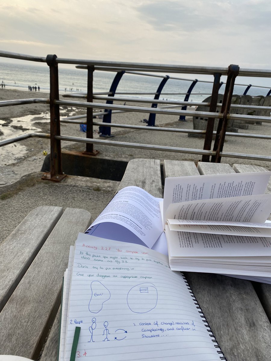 SamOUStudies's tweet image. Cooled down outside but  he house is retaining all the heat so went to study down on the beach. 

But the smome is just getting heavvier and catches your throat,  so retreating back home and either back garden or seeing if we can cool off.