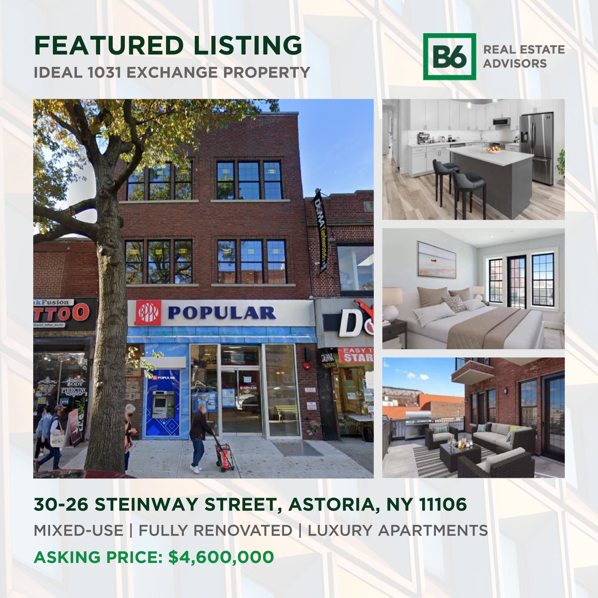 Ideal 1031 exchange property in Astoria, Queens, NY. DM for more information. 

#mixeduse #buildingforsale #1031exchange #astoria #queensrealestate #nycrealestate #nycinvestmentsales #teamdonovan #b6listing #b6realestate