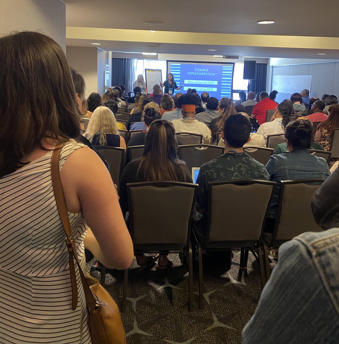 edpartnerships's tweet photo. Standing room only in the @CCClubs session at #GUcon with Kelly Pappas and @LNccep #GEARUPworks https://t.co/LduX5meHQp