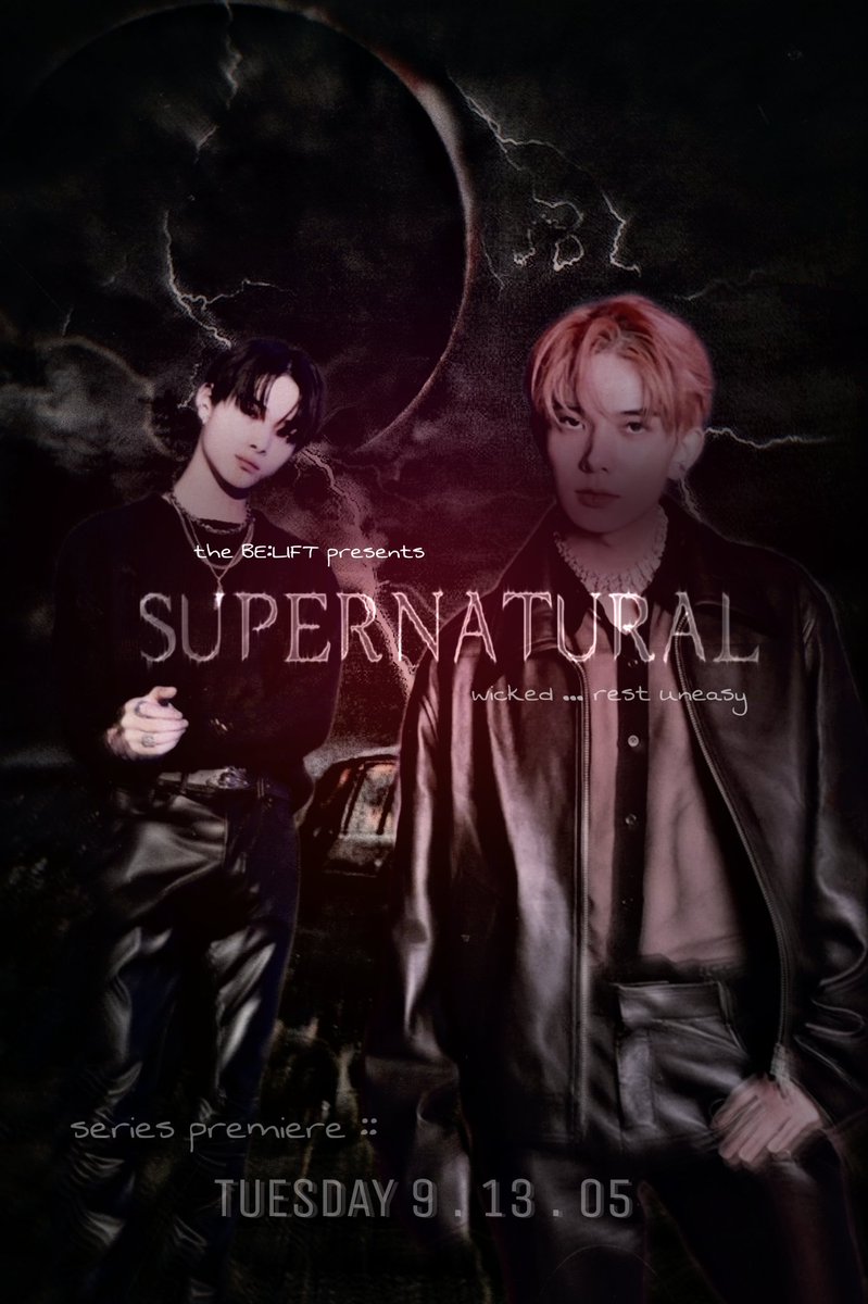 enluv3bsd's tweet image. &amp;gt;&amp;gt;&amp;gt; supernatural series cover 

•sam winchester is nishimura riki

dean winchester is lee heeseung