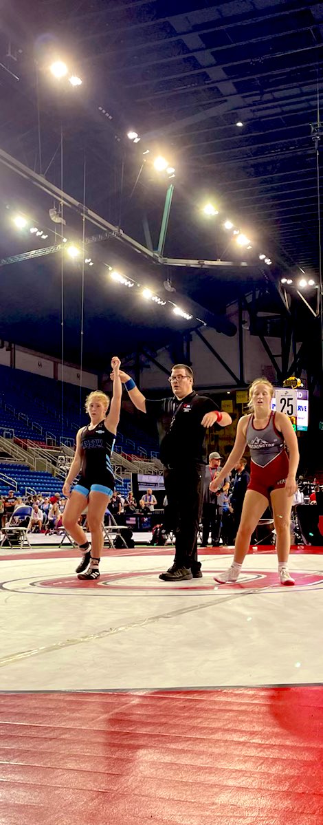 Dylen Ritchey doing some big things in Fargo. She went 2-2 on the day. Nice job kid Ram Nation is super proud you. #RAMTOUGH #RWTC 🐏💪