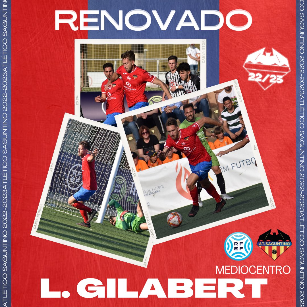 Atlético Saguntino ⚔️ (@atcosaguntino) on Twitter photo 🤝🏼 𝐑𝐄𝐍𝐎𝐕𝐀𝐂𝐈Ó𝐍
ʟᴜɪꜱ ɢɪʟᴀʙᴇʀᴛ (<a href="/luisgilabert95/">Luis Gilabert Badal</a>) defenderá nuestro escudo en la temporada del Centenario 💯. ❤️💙⚔️
¡Con todo, Gila! 💪🏼
🔗 atleticosaguntino.es/Actualidad/Not…
#GilaRomano 🤝🏼 𝐑𝐄𝐍𝐎𝐕𝐀𝐂𝐈Ó𝐍
ʟᴜɪꜱ ɢɪʟᴀʙᴇʀᴛ (<a href="/luisgilabert95/">Luis Gilabert Badal</a>) defenderá nuestro escudo en la temporada del Centenario 💯. ❤️💙⚔️
¡Con todo, Gila! 💪🏼
🔗 atleticosaguntino.es/Actualidad/Not…
#GilaRomano