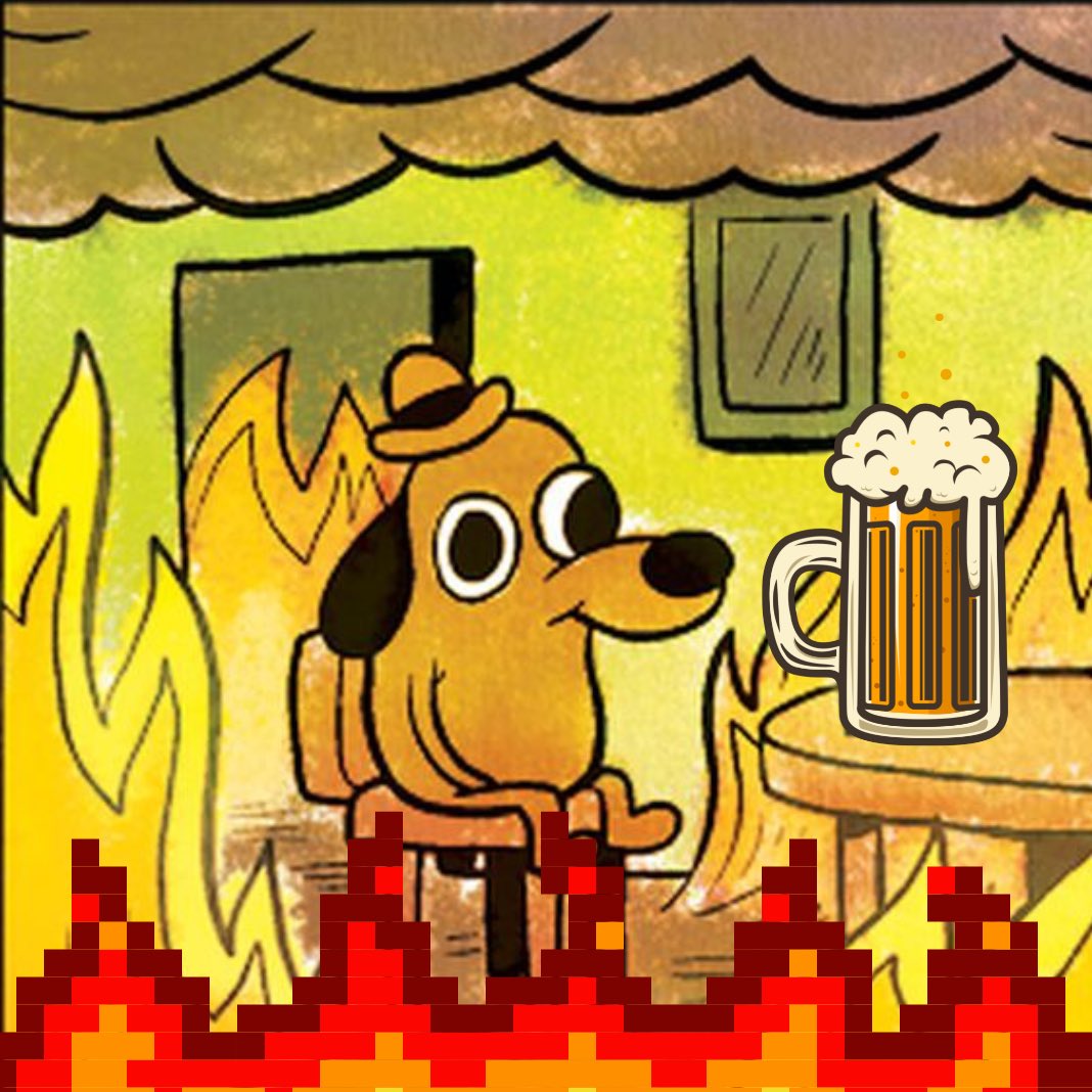 This is fine 🥵
Our kitchen is taking a break tonight but the bar is open at 3! Over 80 cold craft beers to help you through this heatwave!

#craftbeer #desmoines