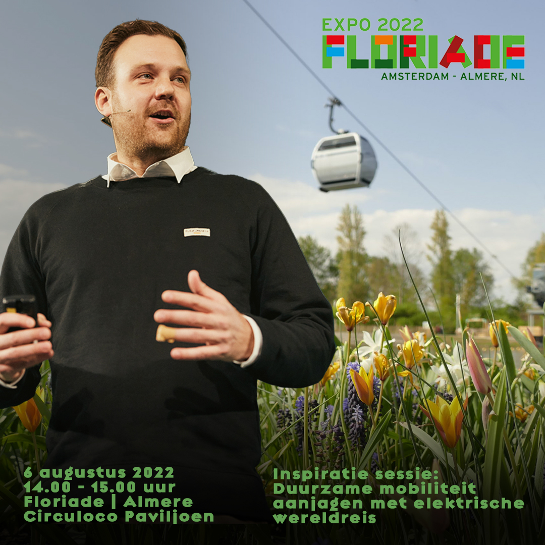 WiebeWkkr's tweet photo. Hier heb ik veel zin in! 6 augustus mag ik op de @FloriadeExpo in Almere een presentatie geven over mijn elektrische road trip naar Australië. 
Het is 1 van de weinige publieke presentaties die ik doe dit jaar. 

Zitplek reserveren kan hier: https://t.co/oYfwTdFIlL  
#Floriade https://t.co/7uk2T2ccCJ