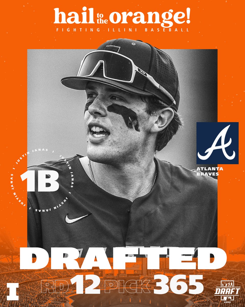 Champaign ➡️ Atlanta 

Congratulations to <a href="/JustinJanas22/">Justin Janas</a> for being selected by the <a href="/Braves/">Atlanta Braves</a>!

#Illini | #MLBDraft