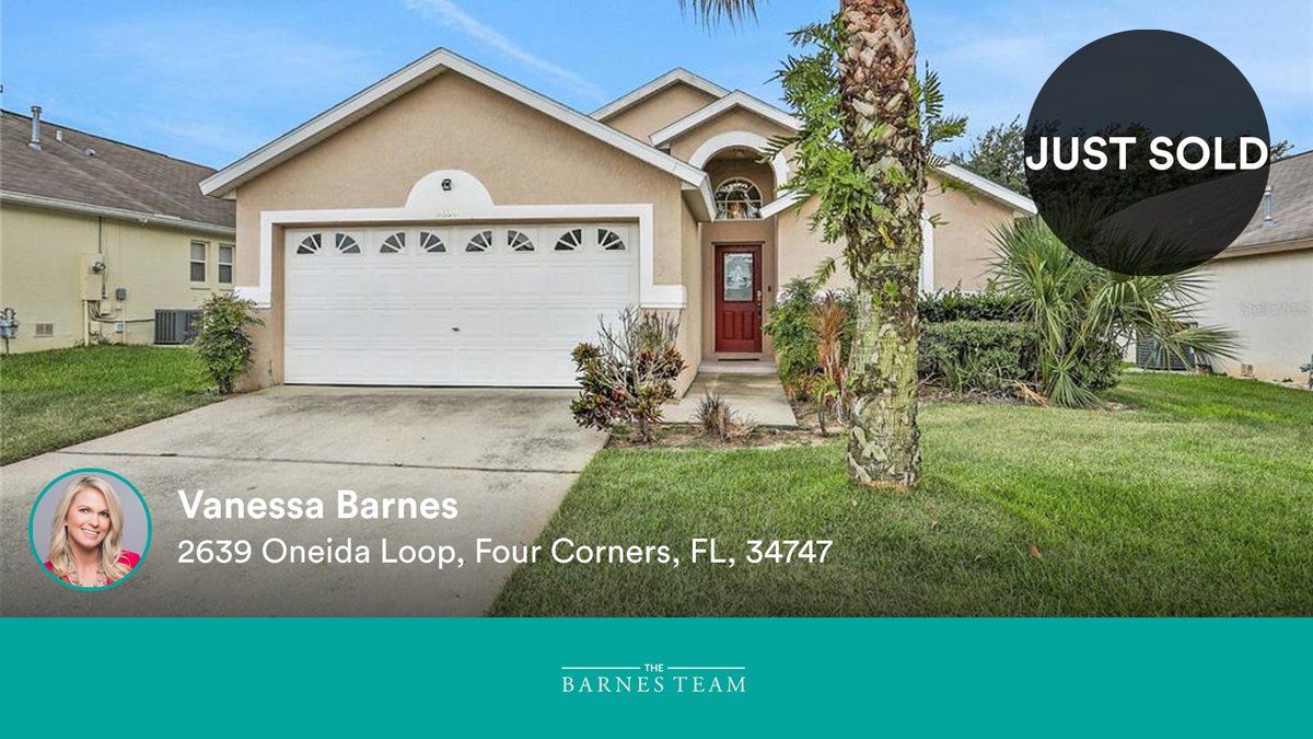 BarnesTeam's tweet photo. 3 🛌 2 🛀 2 🚘
📍 2639 Oneida Loop, Four Corners, Osceola County, FL, 34747

Our team's latest sale on RateMyAgent
https://t.co/YM0Xj8SkqK https://t.co/NYqQspOYvZ