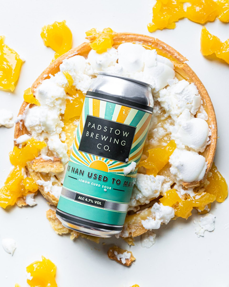 The perfect refreshing beer? Lemon curd like Nan used to make?
 🍋 
Think we smashed it 🍻 
.
(Available online and at Padstow Tasting Room)

padstowbrewing.co.uk/product/like-n…