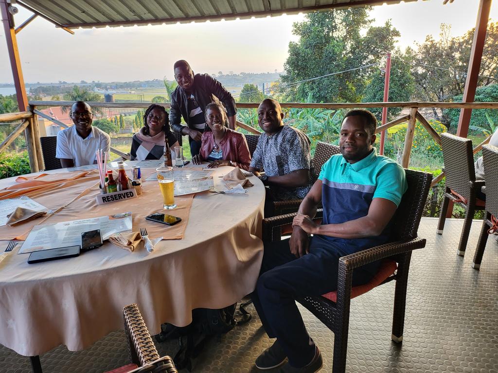 Segun Fatumo (@sfatumo) on Twitter photo Our group <a href="/TACG_Group/">The African Computational Genomics Research Group</a> today in Uganda, saying goodbye to an amazing postdoc <a href="/OpeSoremekun/">Opeyemi Soremekun</a> who has won two fellowships and leaving to the UK - to spend 3wks in Cambridge University with <a href="/amymariemason/">Amy Mason</a> <a href="/CambridgeAfrica/">Cambridge-Africa</a> and 9months at Imperial college with <a href="/dpsg108/">Dipender Gill</a> @AfrResExFund Our group <a href="/TACG_Group/">The African Computational Genomics Research Group</a> today in Uganda, saying goodbye to an amazing postdoc <a href="/OpeSoremekun/">Opeyemi Soremekun</a> who has won two fellowships and leaving to the UK - to spend 3wks in Cambridge University with <a href="/amymariemason/">Amy Mason</a> <a href="/CambridgeAfrica/">Cambridge-Africa</a> and 9months at Imperial college with <a href="/dpsg108/">Dipender Gill</a> @AfrResExFund