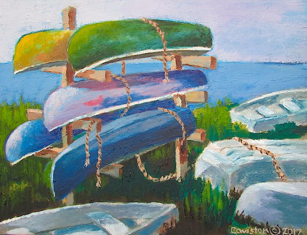 TonyCaviston's tweet photo. New artwork for sale! - "Eagles Mere Canoe  Rack" - https://t.co/CdKy292xU1 @fineartamerica https://t.co/zoBarWjGvy