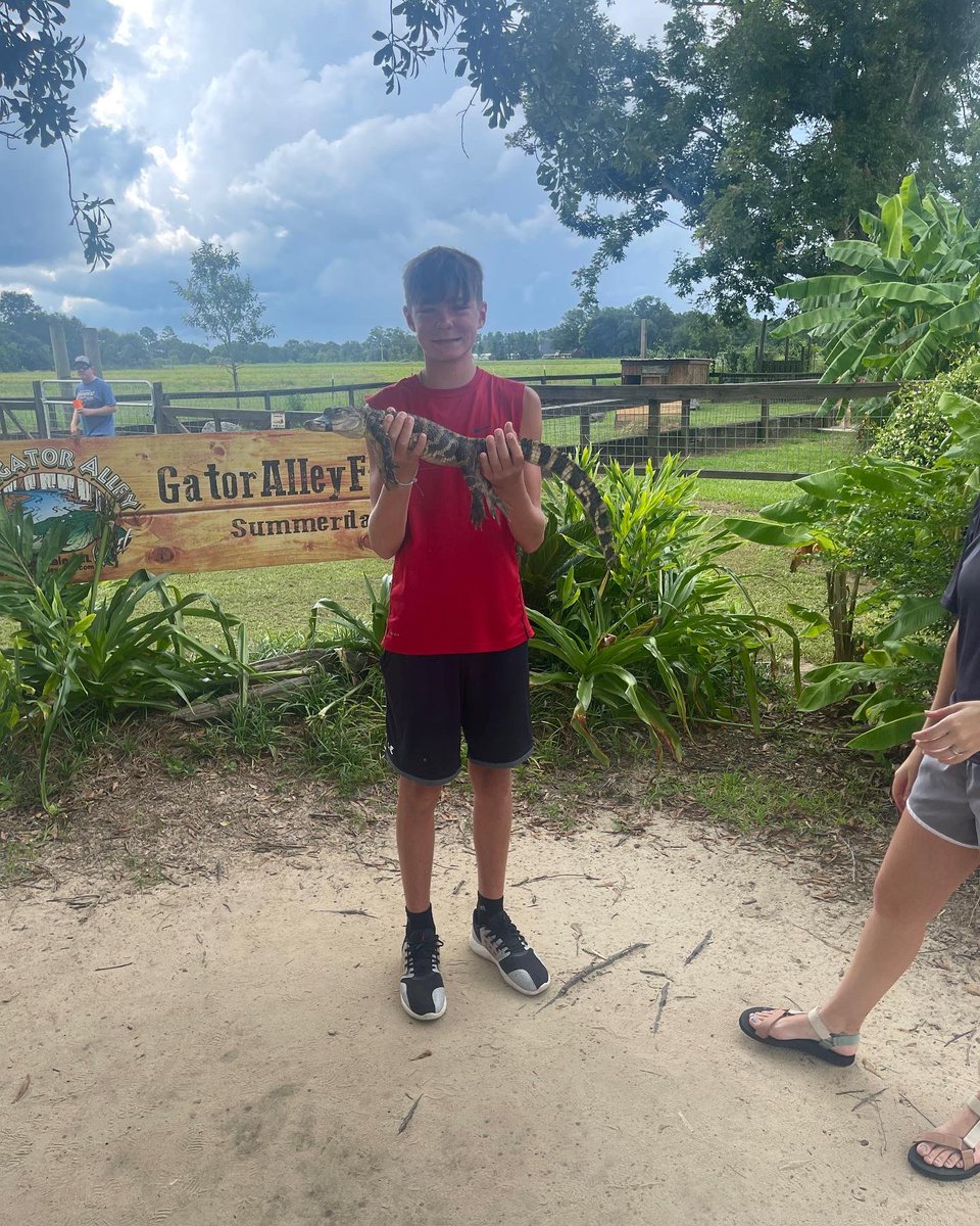 Visited a gator farm today