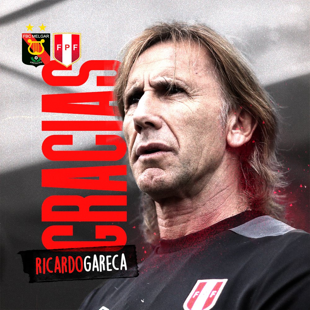 MelgarOficial's tweet photo. ¡GRACIAS, PROFE! 🐯🙌 Por todo el trabajo brindado a lo largo de estos años al mando de la @SeleccionPeru, creyendo en el futbolista peruano y devolviendo la ilusión a todo un país que vio a su Selección volver al plano futbolístico a nivel mundial. 🇵🇪

¡ÉXITOS EN LO QUE VENGA!🙌 https://t.co/4Bk4dJcP9y