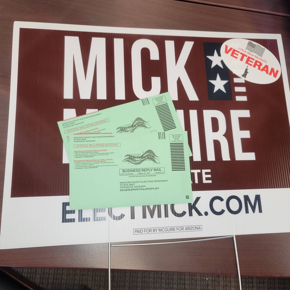 GeneralMcGuire's tweet image. Two weeks left until Election Day! Bubble in Michael "Mick" McGuire on your ballot and send it in today.