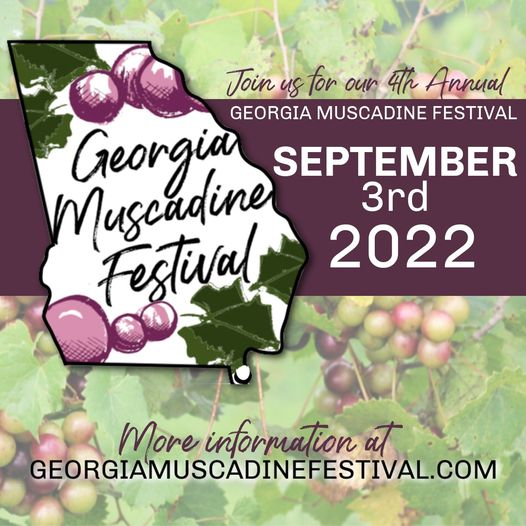 paulkvineyards's tweet photo. SAVE THE DATE! 📆
We are making plans for our 4th Annual Georgia Muscadine Festival Saturday, September 3rd! Activities will include a “Lucy Look-Alike” Contest, Grape Stomp, Live Music, Artisan Market, Food Trucks, a 5K &amp; 1-mile Fun Run, and Wine Tastings throughout the day! https://t.co/0V6LUVKSRZ